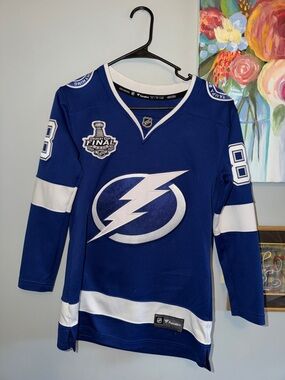 Tampa Bay Lightning Blue NHL Jersey with White Accents #88